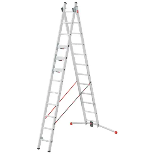 Kāpnes kombinējamās Master S110 / alumīnija / 2x12 pakāpieni