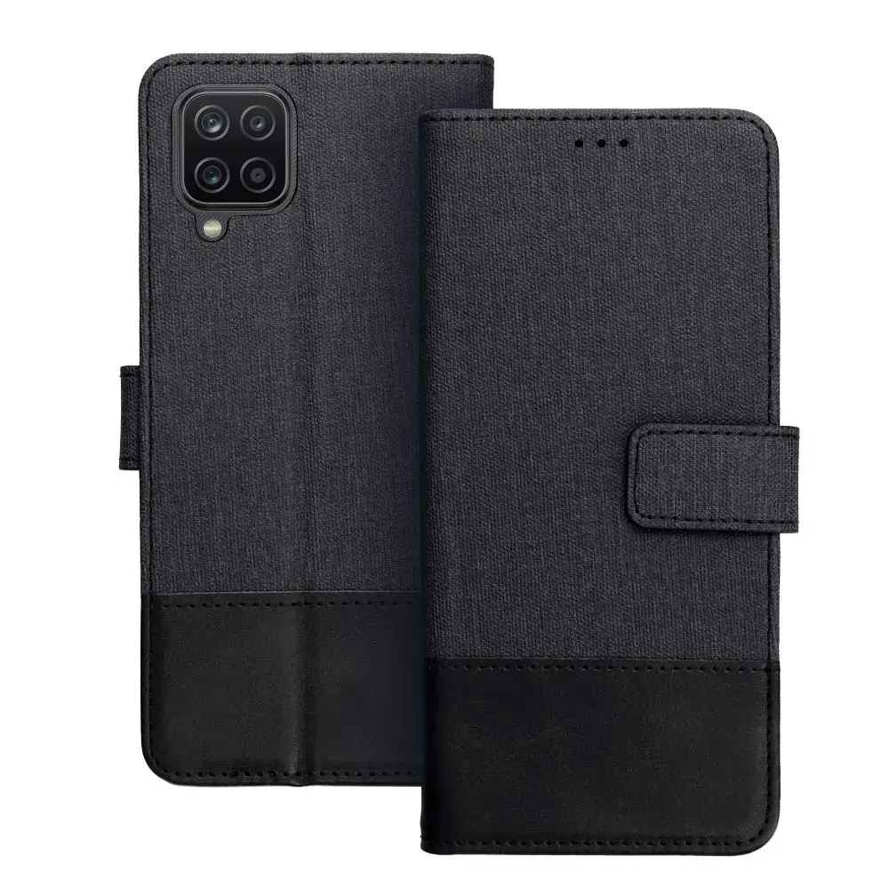 Gomma Book book type phone case for Samsung Galaxy A12 (A125) | M12 (M127) black