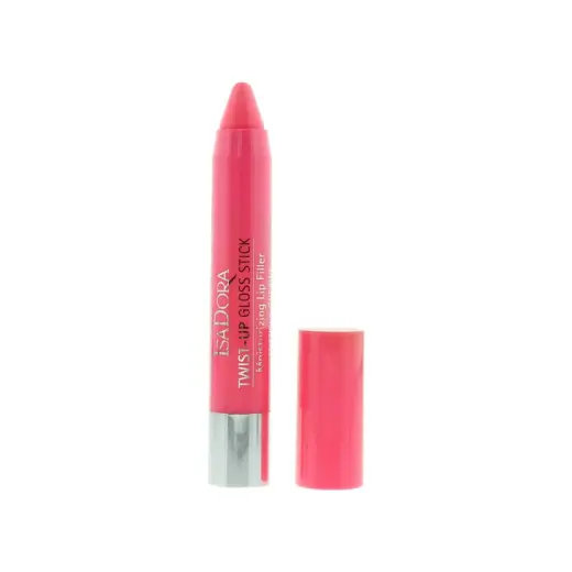 IsaDora, Twist-Up, Glossy, Lip Gloss, 15, Knock-Out Pink, 2.7 g