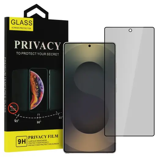 Privacy Glass aizsargstikls telefona ekrānam Galaxy S25 Ultra (privātuma efekts)