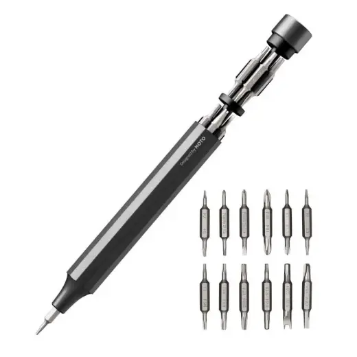 Screwdriver HOTO QWLSD004, 24 in 1 (black)