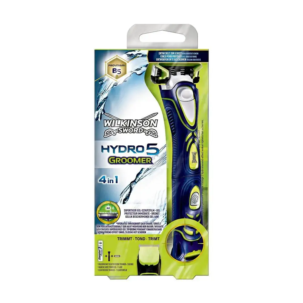 Spade Wilkinson Battery-powered Razor + 1 Hydro 5 Groomer Replacement Head