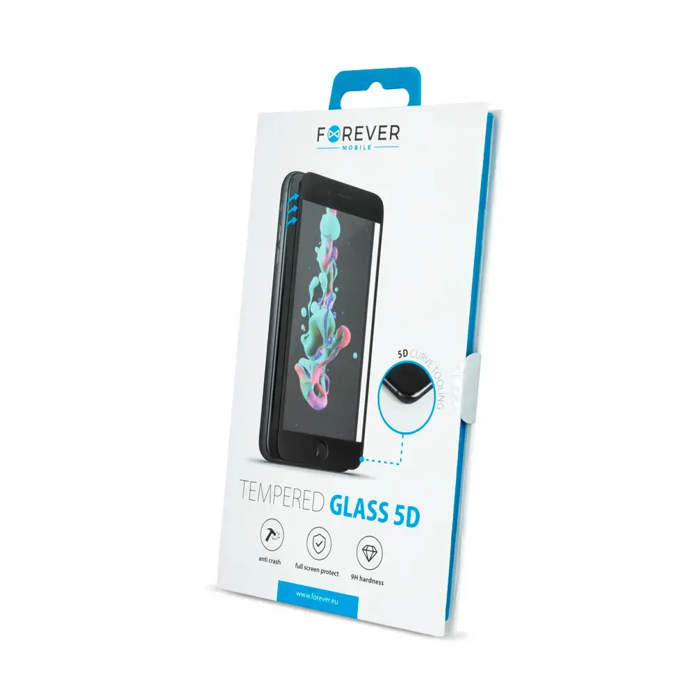 Forever Tempered glass 5D for iPhone 7 Plus | 8 Plus white frame