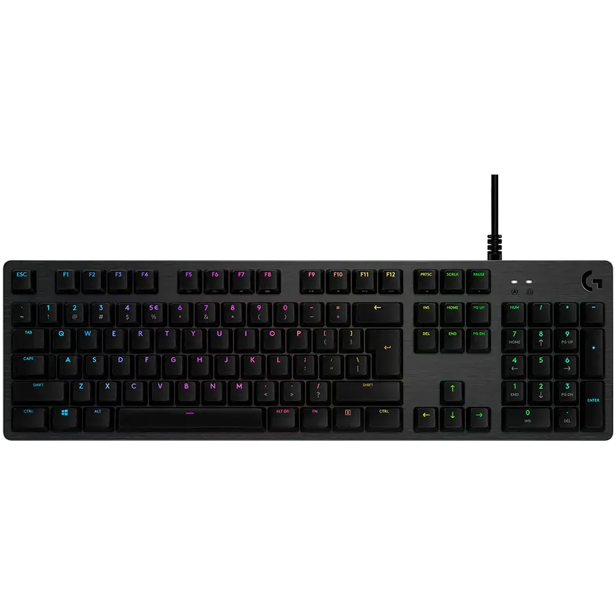 LOGITECH G512 Corded LIGHTSYNC Mechanical Gaming Keyboard - CARBON - RUS - USB - TACTILE
