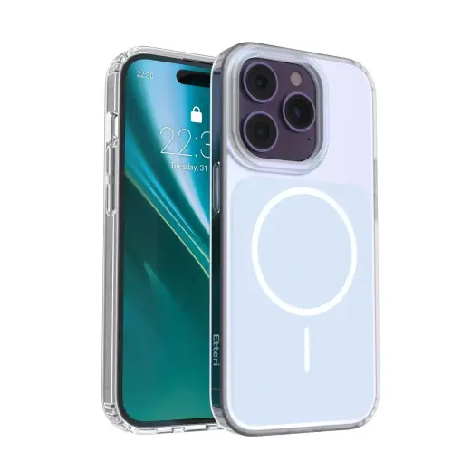 Etteri Hidden Pearl Epoxy Mag maciņš telefonam iPhone 14 Pro zils