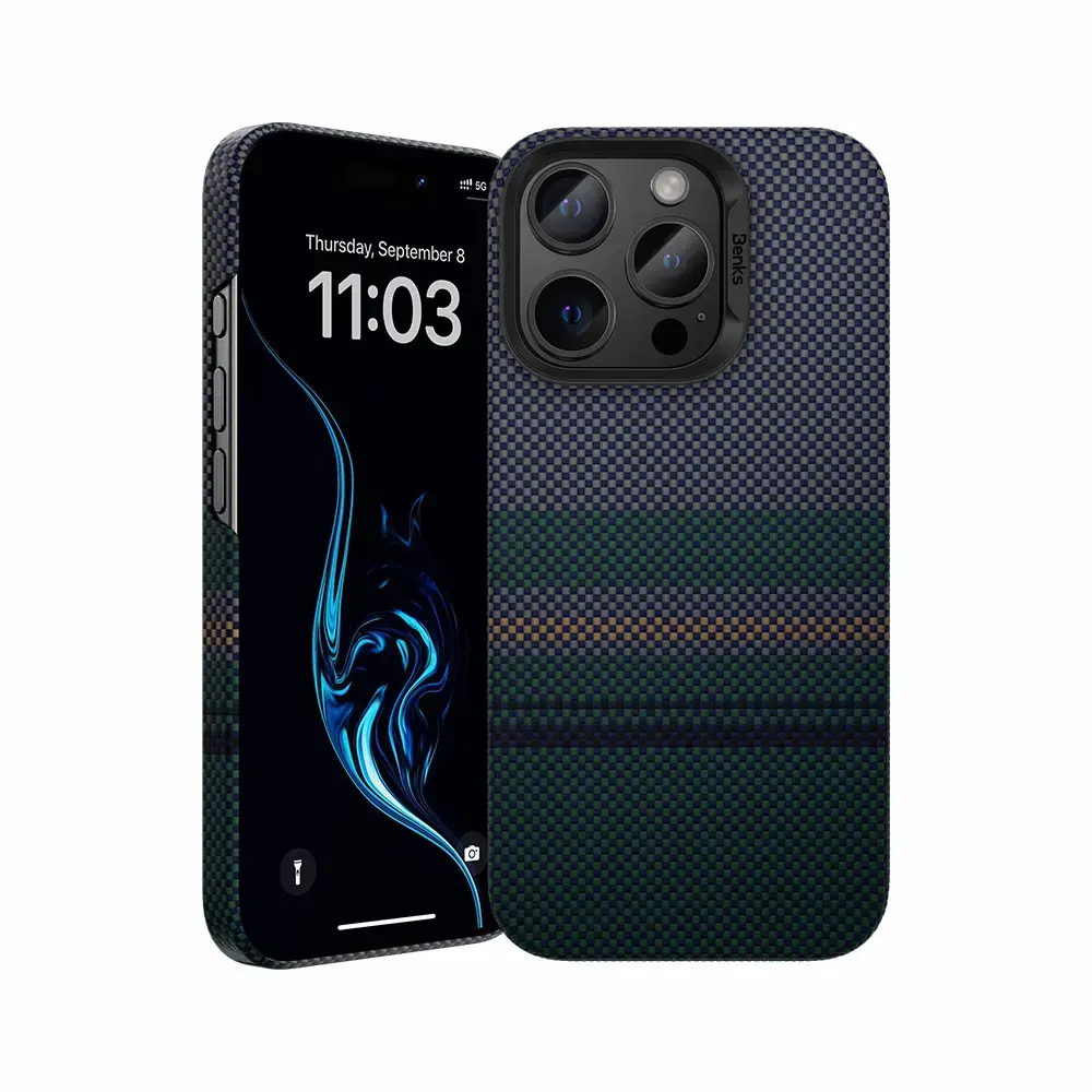 Benks Magnetic Armor Air Aurora Kevlar 600D maciņš telefonam iPhone 16 Pro