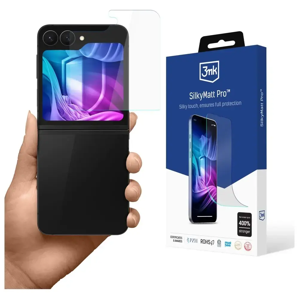 3mk Silky Matt Pro matēta aizsargplēve telefona ekrānam Samsung Galaxy Z Flip 6 (F741) | Z Flip 7 FE (F761)