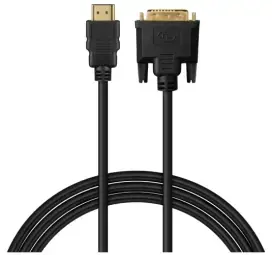 Kabelis Savio HDMI Male - DVI Male 1.8m FHD