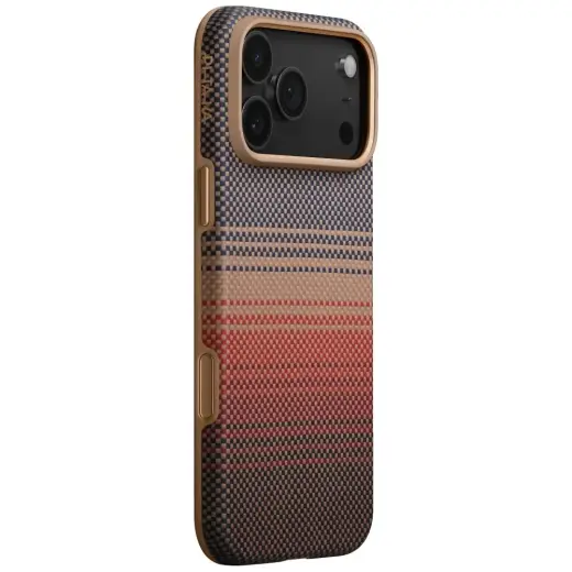 PITAKA Aramid UltraGuard telefoniümbris MagSafe toega iPhone 17 Pro Max jaoks, sunset
