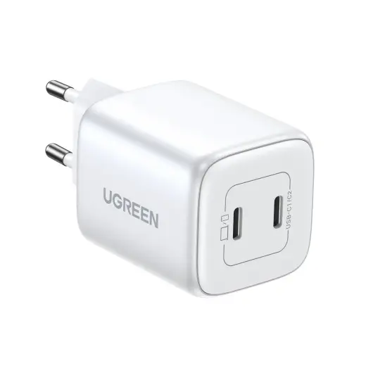Ugreen CD294 tīkla lādētājs | 45W | GaN, QC, PD | USB-C | balts