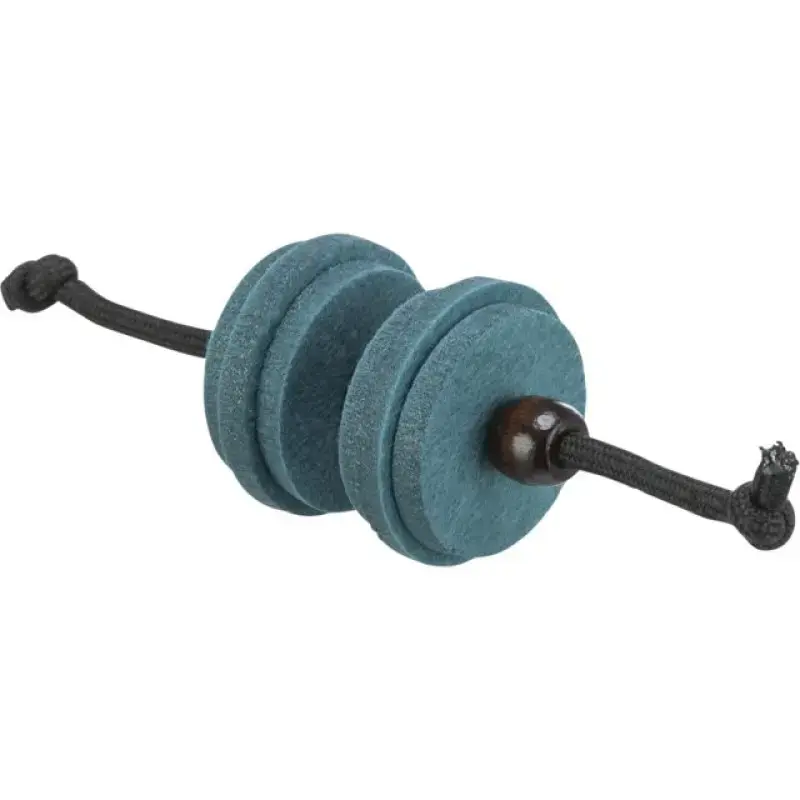 Rotaļlieta kaķiem : Trixie CityStyle dumbell on a string, felt/wood, 13 cm