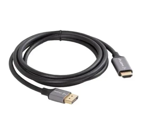 Displayport(M)-HDMI(M)1.8M 4K cable, black and silver