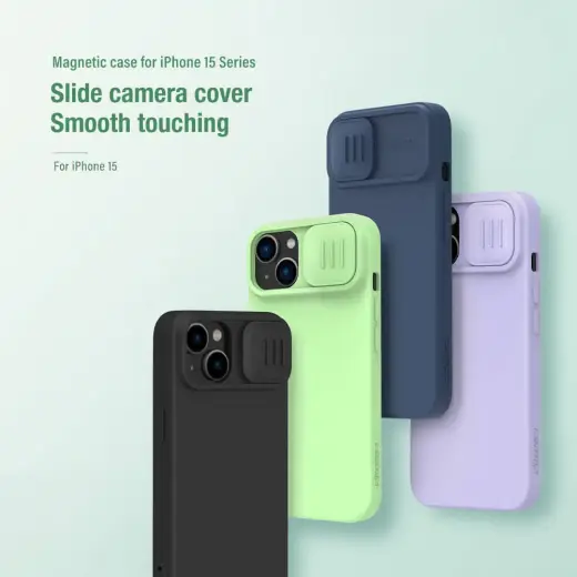 Nillkin CamShield Silky Silicone Case for Iphone 14 Plus black Photo