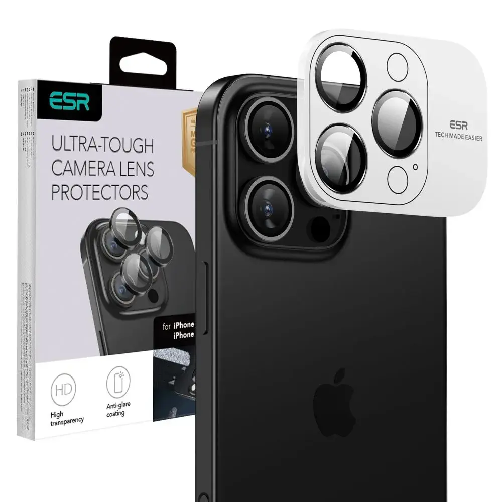 ESR ARMORITE KAMERAS AIZSARGS IPHONE 16 PRO | 16 PRO MAX MELNS
