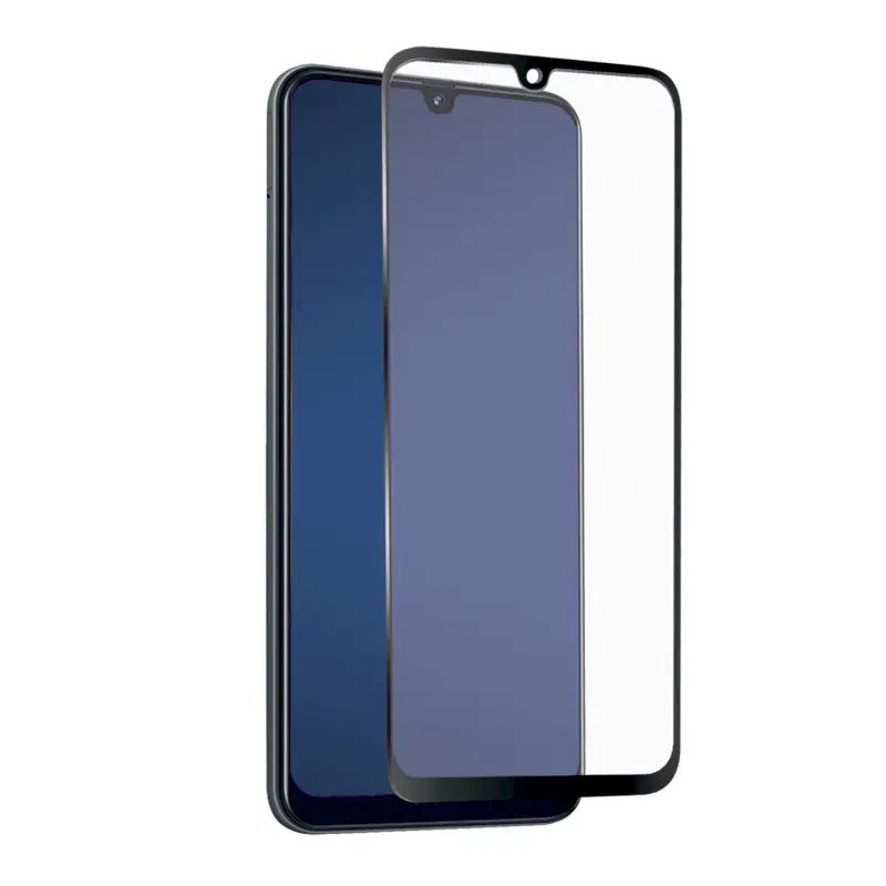 GoodBuy 9D pilnam ekrānam ar rāmi aizsargstikls telefonam Samsung Galaxy A42 melns
