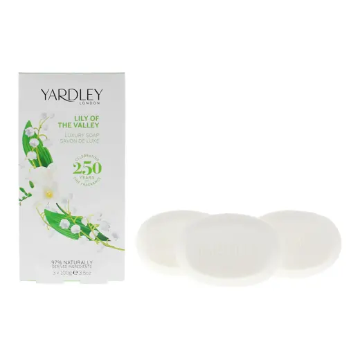 Set Trio, Yardley, Lily Of The Valley, Soap Bar, For Face & Body, 3 pcs, 100 g