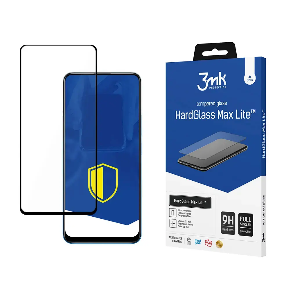 Realme 8 4G Black - 3mk HardGlass Max Lite™ screen protector
