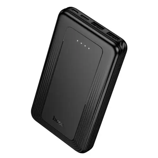 Hoco J165 Power Bank | 10,000 mAh | 10W | USB-A, USB-C, Micro USB | black