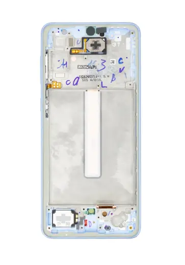 LCD display + Touch Unit + Front Cover Samsung A336B Galaxy A33 5G Awesome Blue (Service Pack)