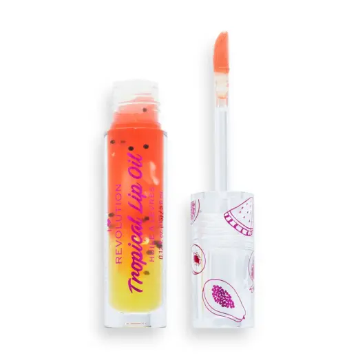 I Heart Revolution, Tropical, Plumping, Lip Oil, Papaya, 3.8 ml