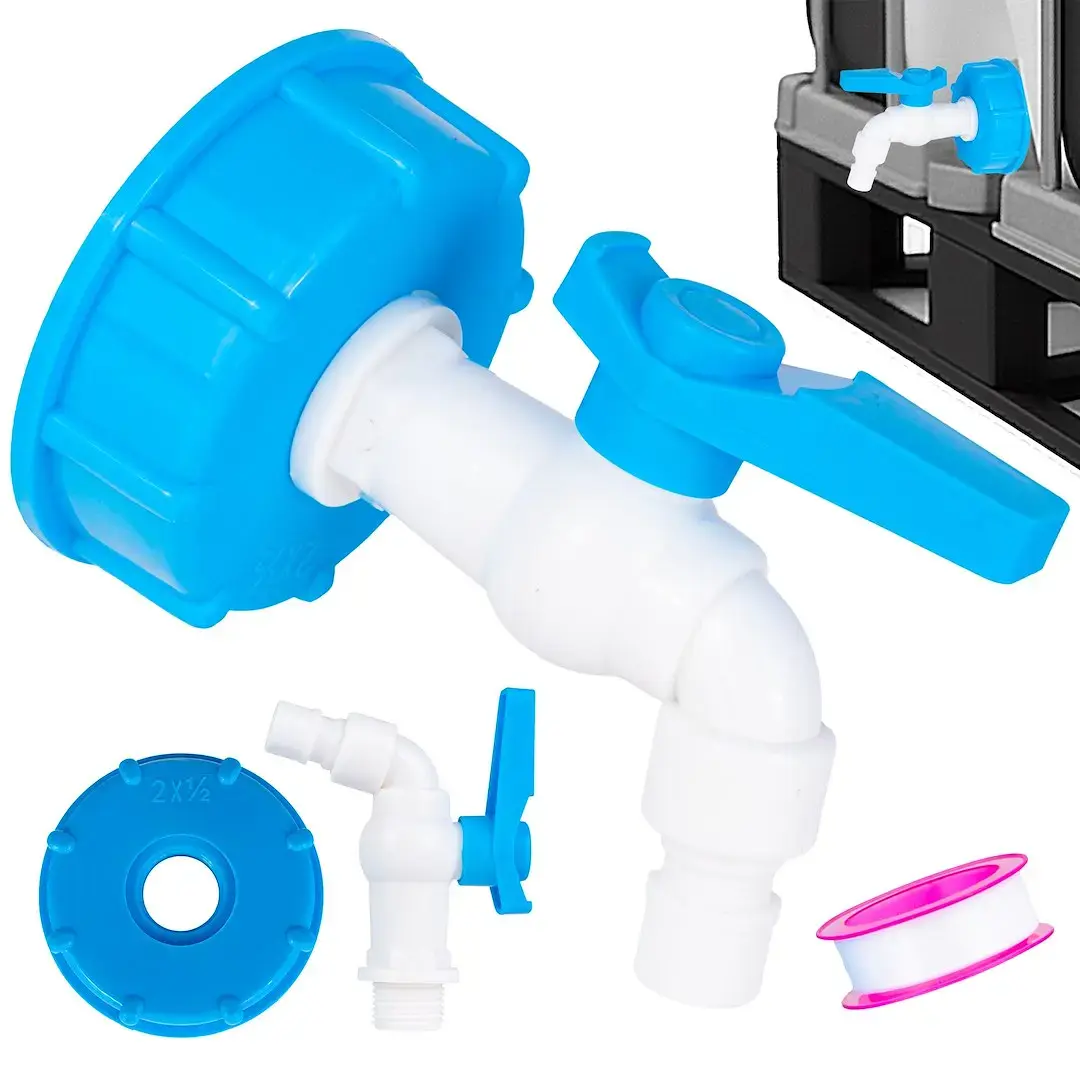 IBC komplekt - S60x6 adapter + 1/2'' kraan