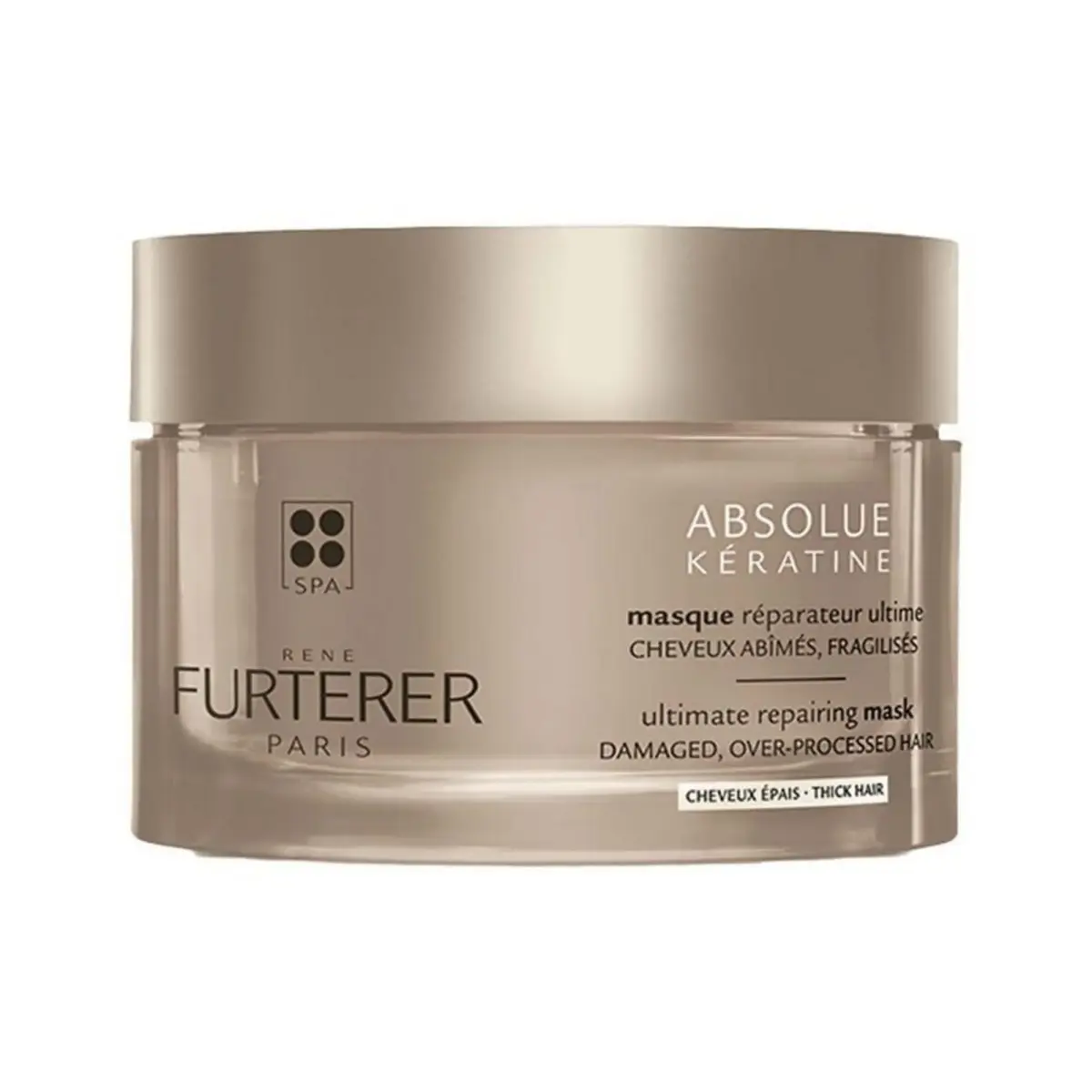 Rene Furterer, Absolue Keratine, Plant-Based, Hair Treatment Cream Mask, Repairs, 200 ml