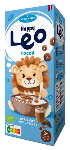 Happy Leo rudzu un auzu pārslas ar kakao, Organic, 150g