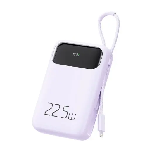 Mcdodo MC-3255 external battery (powerbank) | 10000 mAh | 22.5W | USB-C, Lightning, USB-A | purple