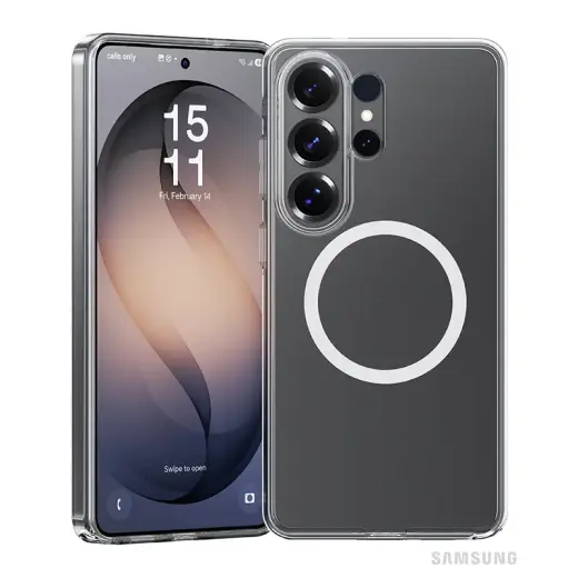 Benks Magnetic Crystal telefono dėklas Samsung Galaxy S26 Ultra (S948) skaidrus