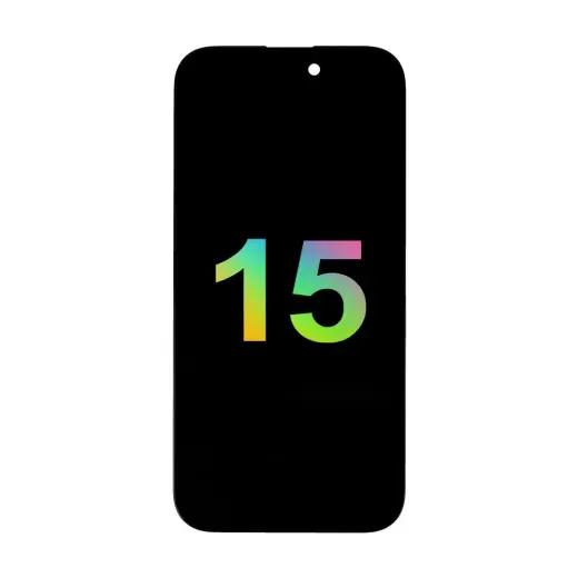 Mecanico Soft OLED Screen Incell for Iphone 15 black with frame (Support IC Transplant)