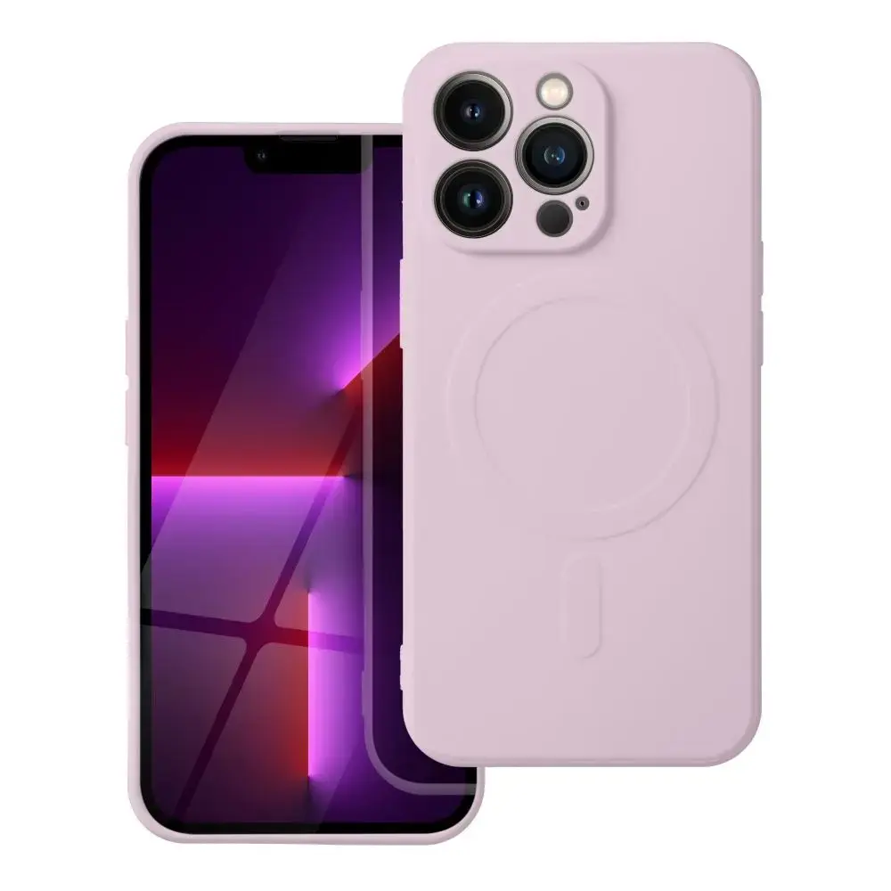 Silicone Mag phone case with MagSafe support for iPhone 17 Pro | iPhone 18 Pro pink