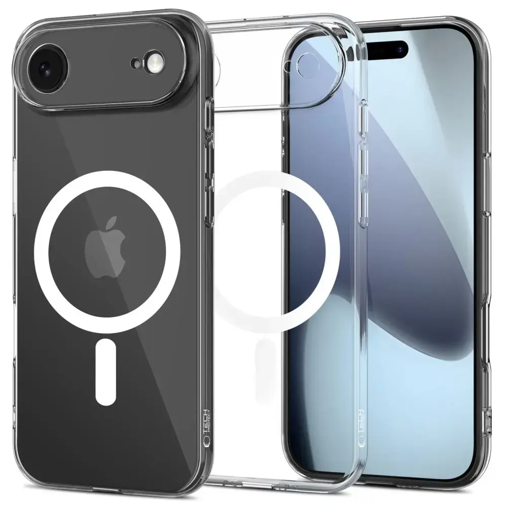 TECH-PROTECT FLEXAIR MAGSAFE IPHONE 17 AIR caurspīdīgs maciņš ar MagSafe atbalstu telefonam Apple iPhone 17 caurspīdīgs