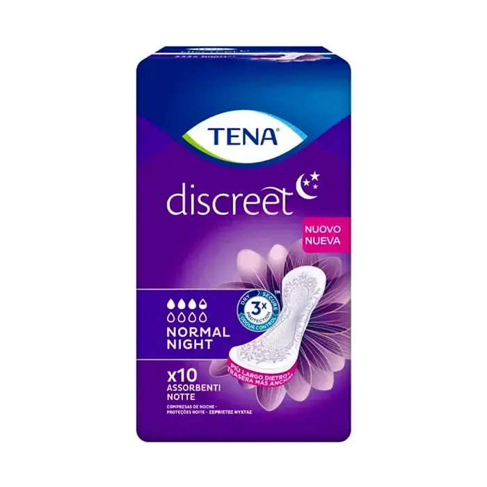 TENA Discreet Normal Night 10U (7322541185392)