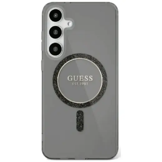 Guess telefona maciņš Samsung Galaxy S25 melns