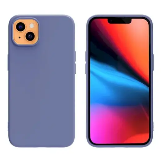 Fusion soft matte back case silicone for Apple iPhone 13 Pro blue