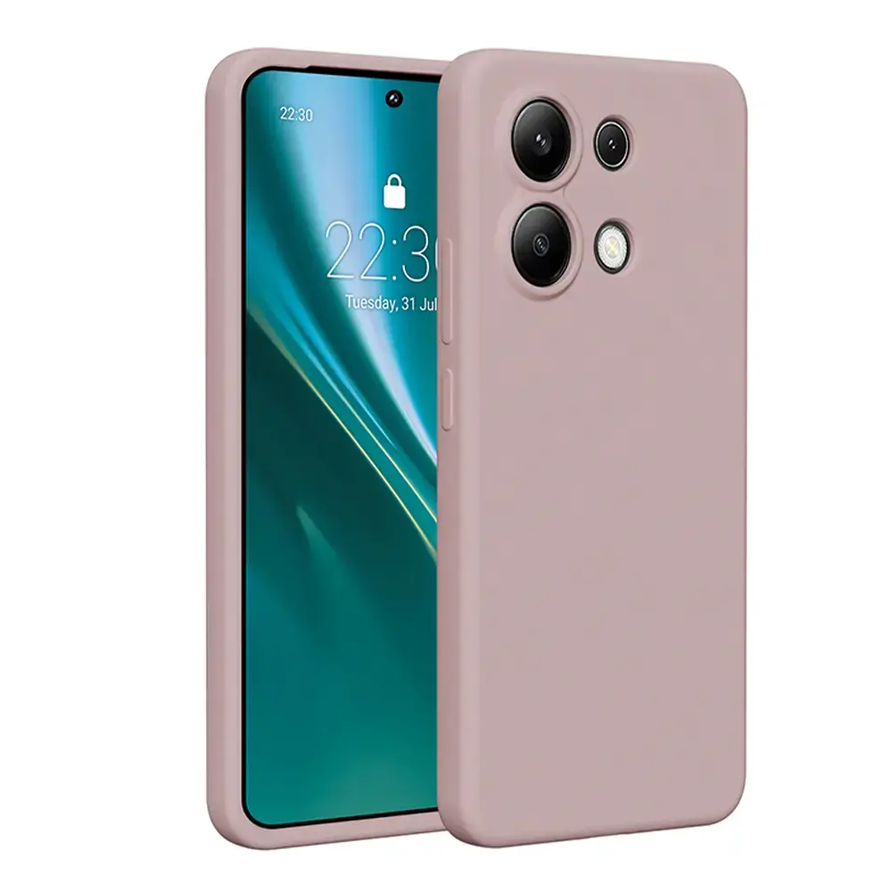 Etteri Silicone phone case for Xiaomi Redmi Note 13 4G light pink