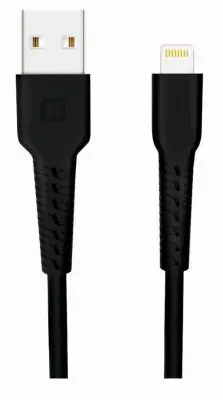 Swissten Basic Fast Charge 3A Lightning (MD818ZM|A) Datu un Uzlādes Kabelis 1m Melns
