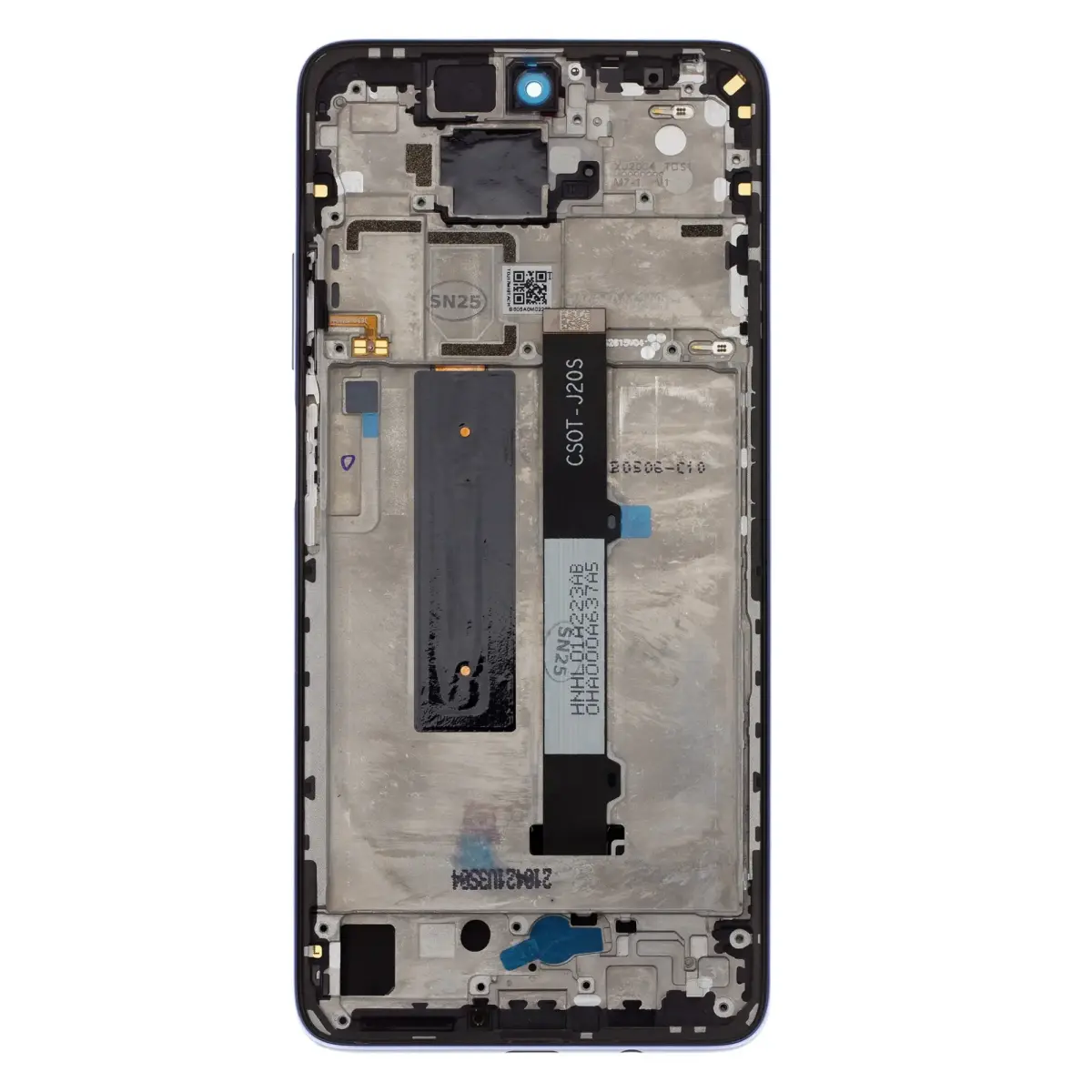 LCD Display + Touch Unit + Front Cover for Xiaomi Redmi Note 9 Pro 5G Black (Service Pack)