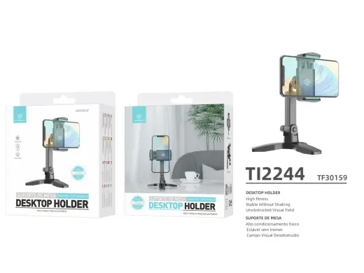 Techancy Phone Holder with Clip Black