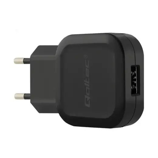 Qoltec Network Charger travel charger | 12W | USB-A, USB-C | with USB-A to USB-C cable included