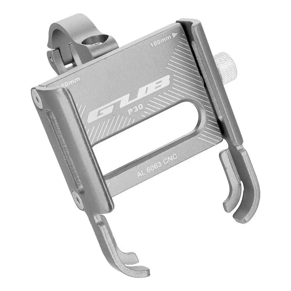 GUB bike holder for mobile phone P30 Aluminium silver