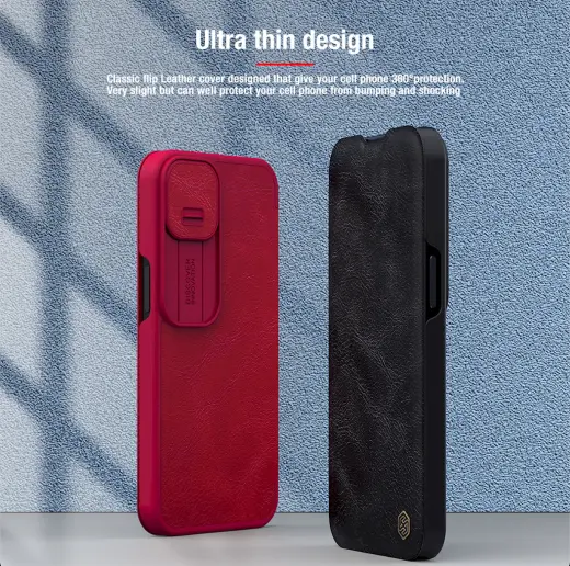 Nillkin Qin Book PRO Case for iPhone 13 Red