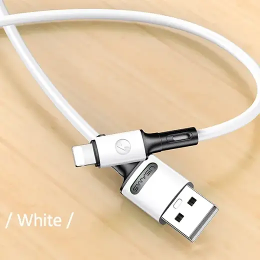 USAMS U52 SJ434 data transfer and charging cable | USB-A to Lightning | 10W | 1m | white