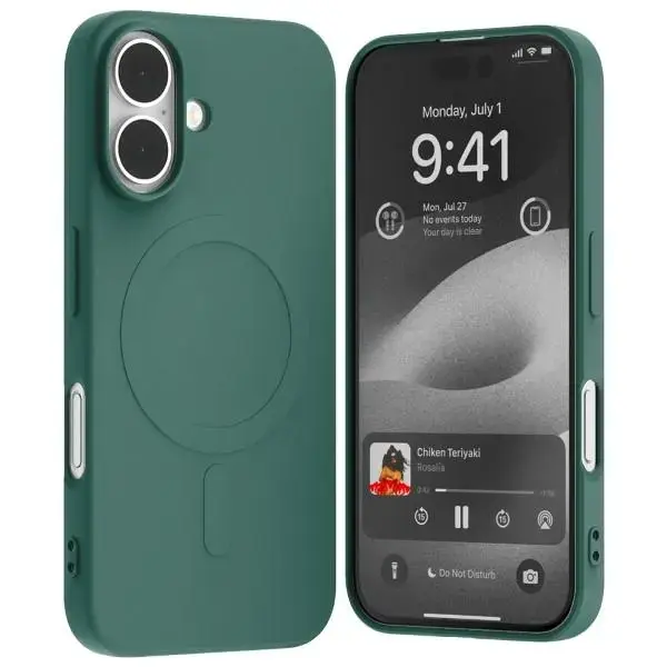 Mercury MagSafe Semi-Silicone iPhone 16 6,1" zielony|green