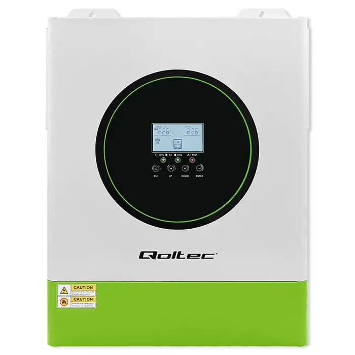 Qoltec Hybrid Solar Inverter Off-Grid 11000W | 160A | 48V| MPPT | BMS | AGM GEL LiFePO4 | Sinus | Wi-Fi option | Power factor 1.0