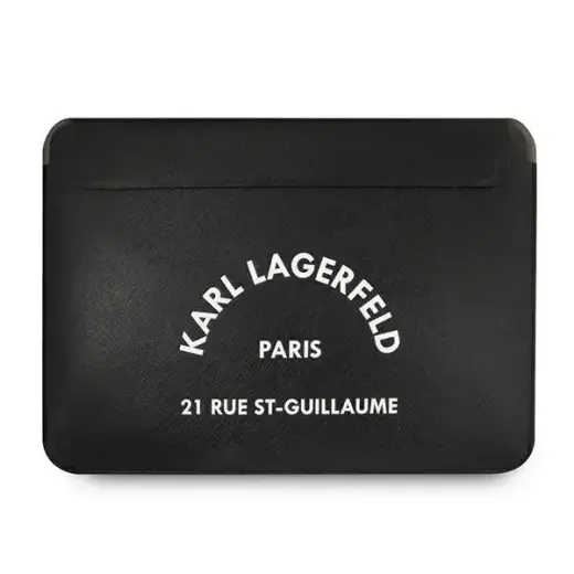 Karl Lagerfeld Saffiano RSG Embossed Computer Sleeve 16" Black