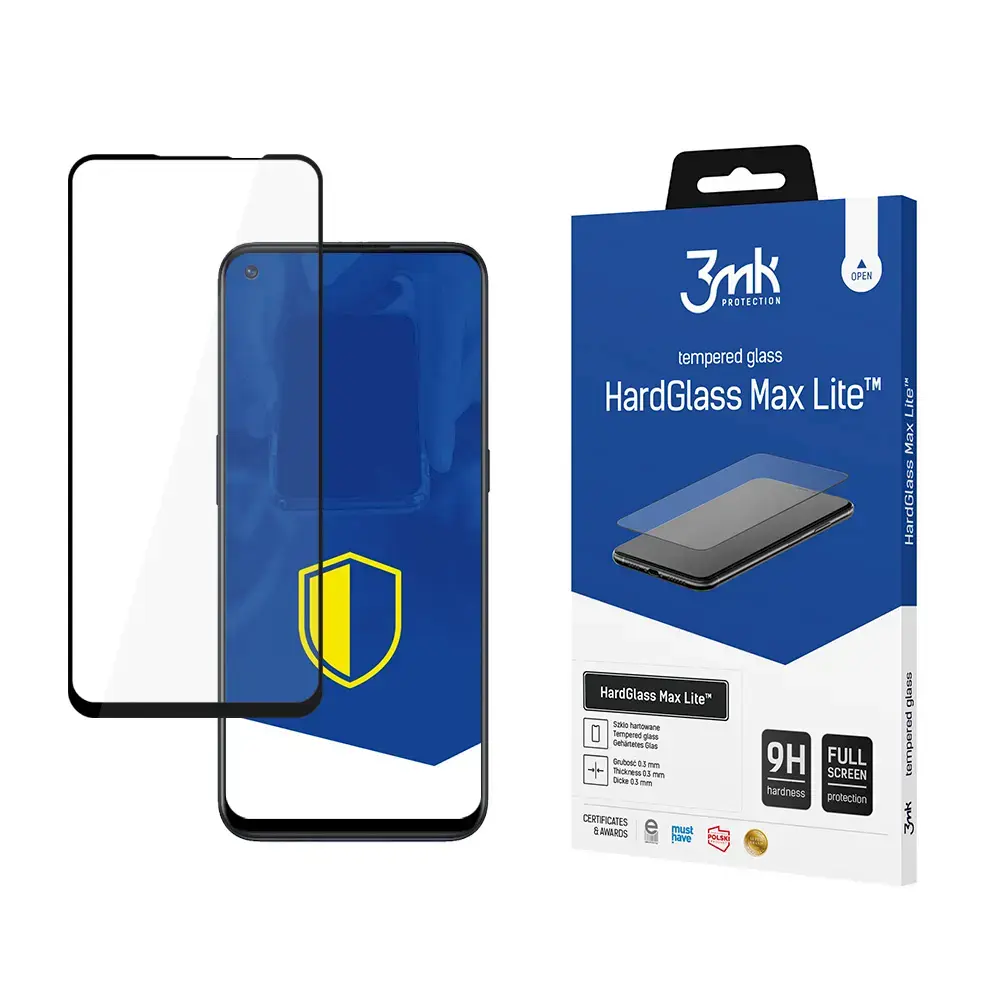 OnePlus Nord N100 Black - 3mk HardGlass Max Lite™ screen protector