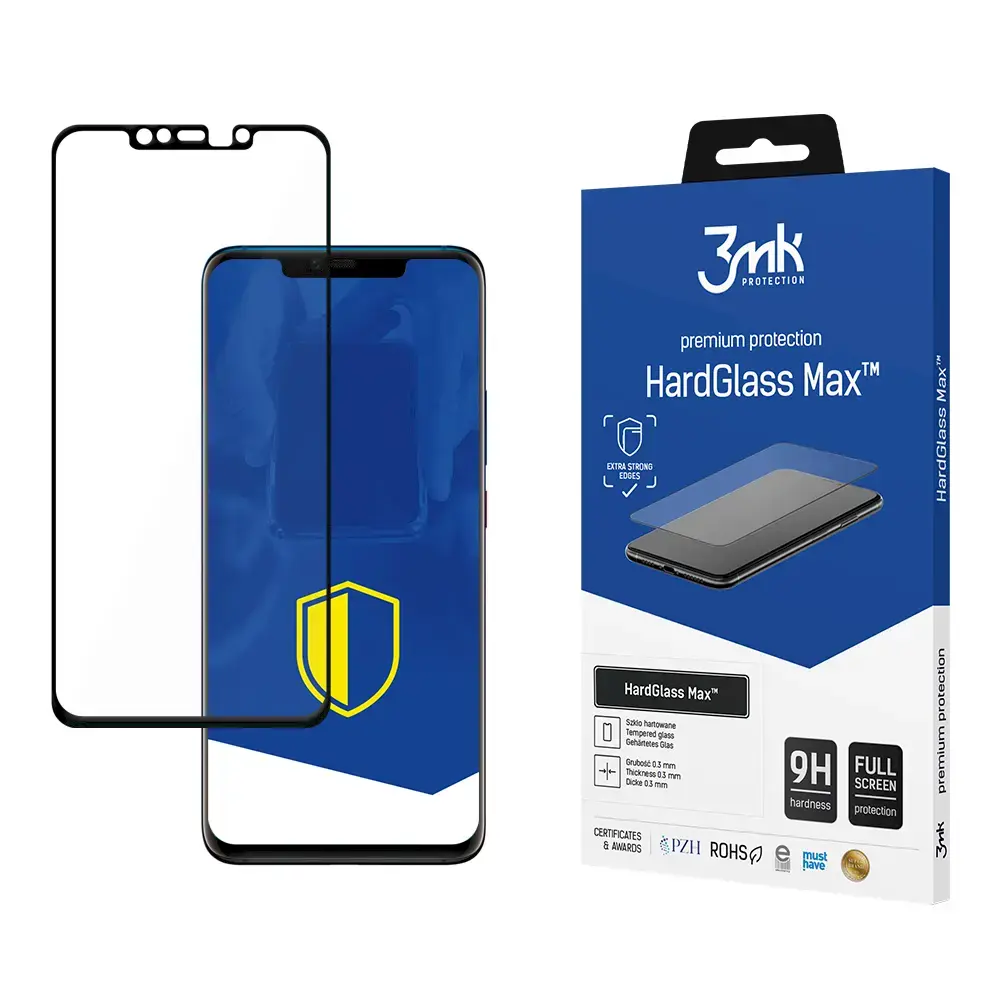 Huawei Mate 20 Pro Black - 3mk HardGlass Max™ screen protector