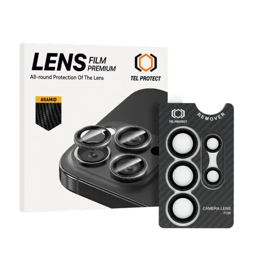 Tempered glass Tel Protect 3D Lens Aramid Series on camera for Samsung Galaxy S26 Ultra (lens 5 pieces)