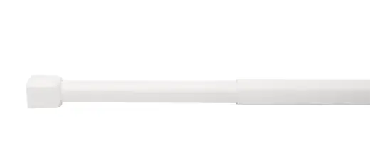 Dušas aizkaru stanga teleskopiska 110-185cm, balta